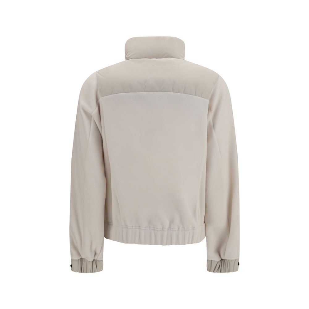 Moncler Grenoble Beige Polyester Full-Length Jacket