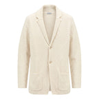 Malo White Cotton Men's Cardigan