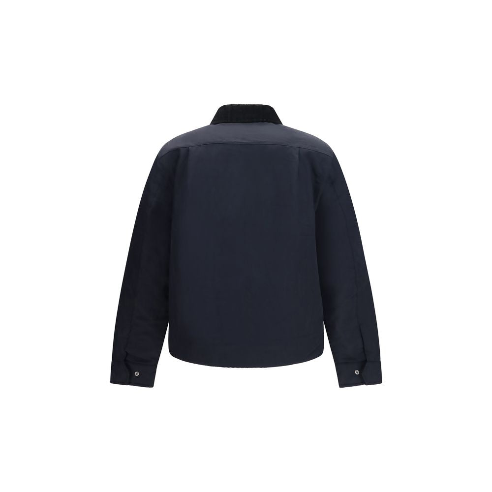 Fred Perry Blue Recycled Polyamide Full-Length Jacket