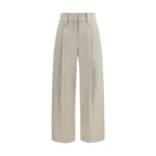 Brunello Cucinelli Beige Wool Oves Aries Dress Pants