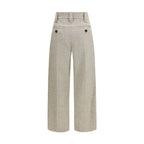 Brunello Cucinelli Beige Wool Oves Aries Dress Pants