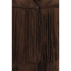 Golden Goose Brown Suede Leather Leather Jacket
