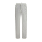 Brunello Cucinelli White Cotton Casual Pants