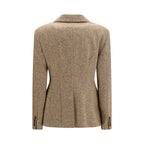Brunello Cucinelli Beige Wool Oves Aries Full-Length Jacket