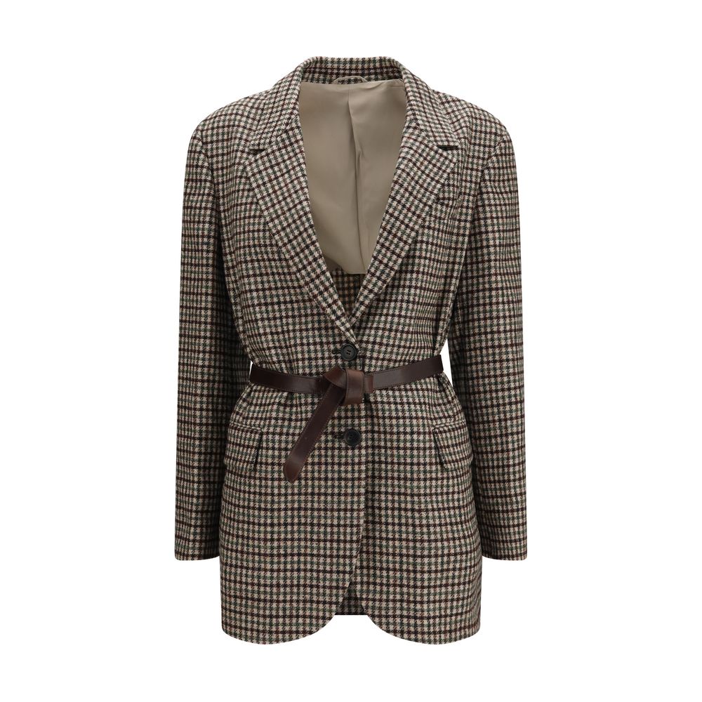 Brunello Cucinelli Beige Wool Oves Aries Blazer