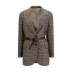 Brunello Cucinelli Beige Wool Oves Aries Blazer