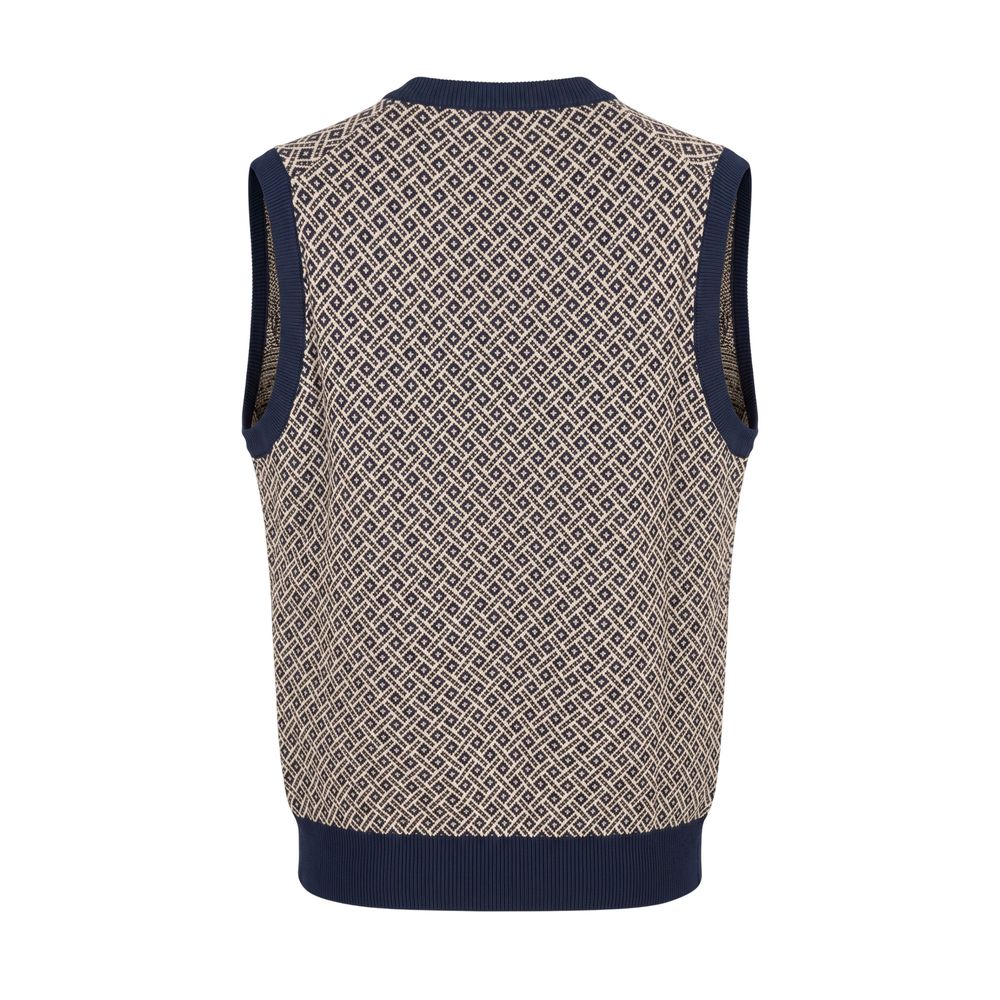 Malo Blue Cotton Men Sweater