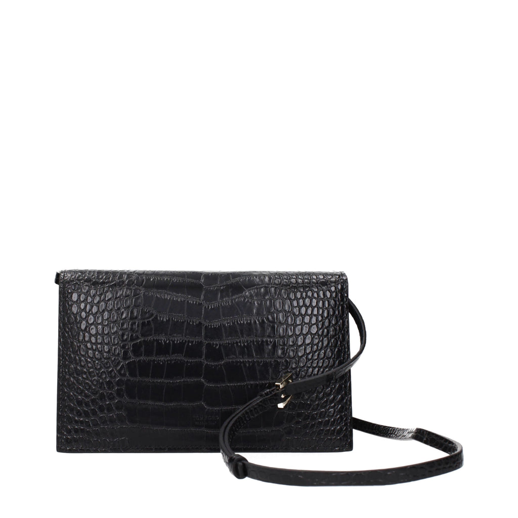 Tom Ford Black Leather Clutch Bag
