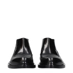 Jil Sander Black Leather Ankle Boots