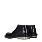 Jil Sander Black Leather Ankle Boots