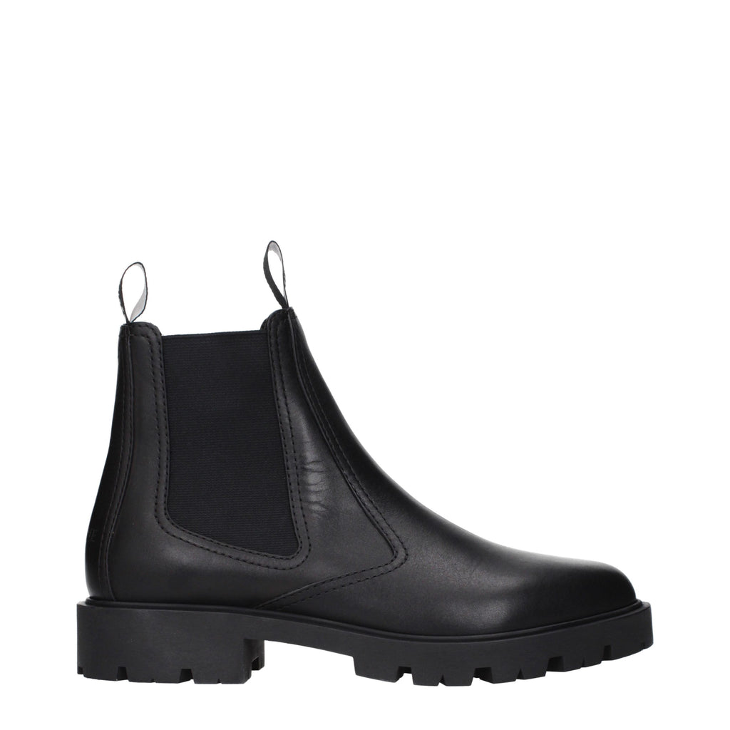 Celine Black Leather Ankle Boots