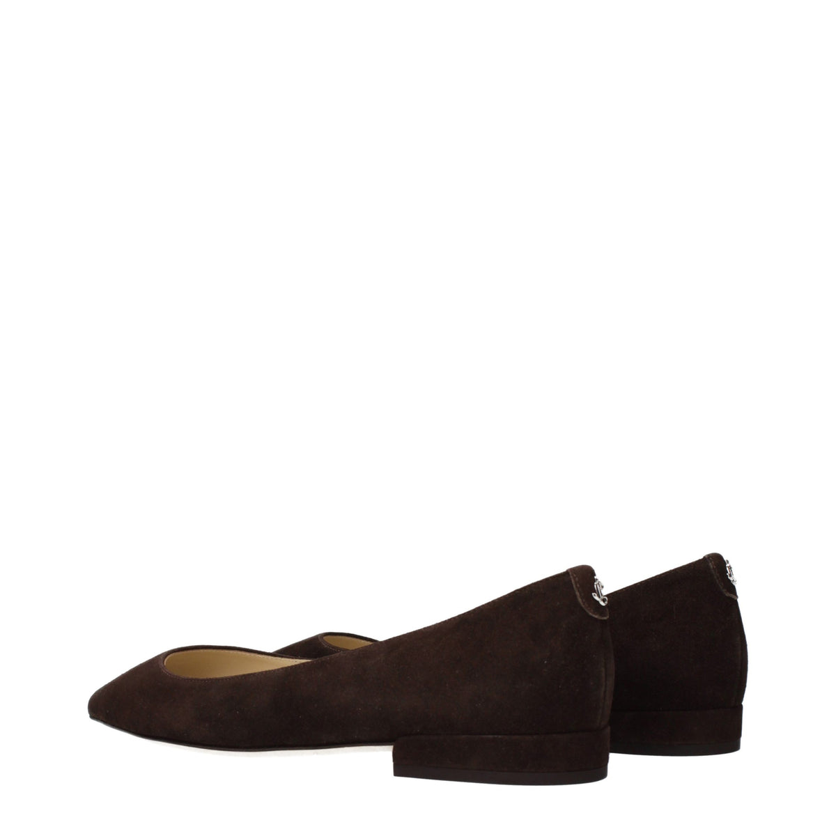 Jimmy Choo Brown Leather Ballet Flats