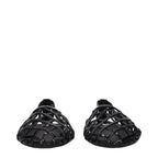 Alaïa Black Leather Ballet Flats