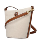 Tory Burch Beige Fabric Crossbody Bag