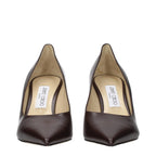 Jimmy Choo Brown Leather High Heel Pumps