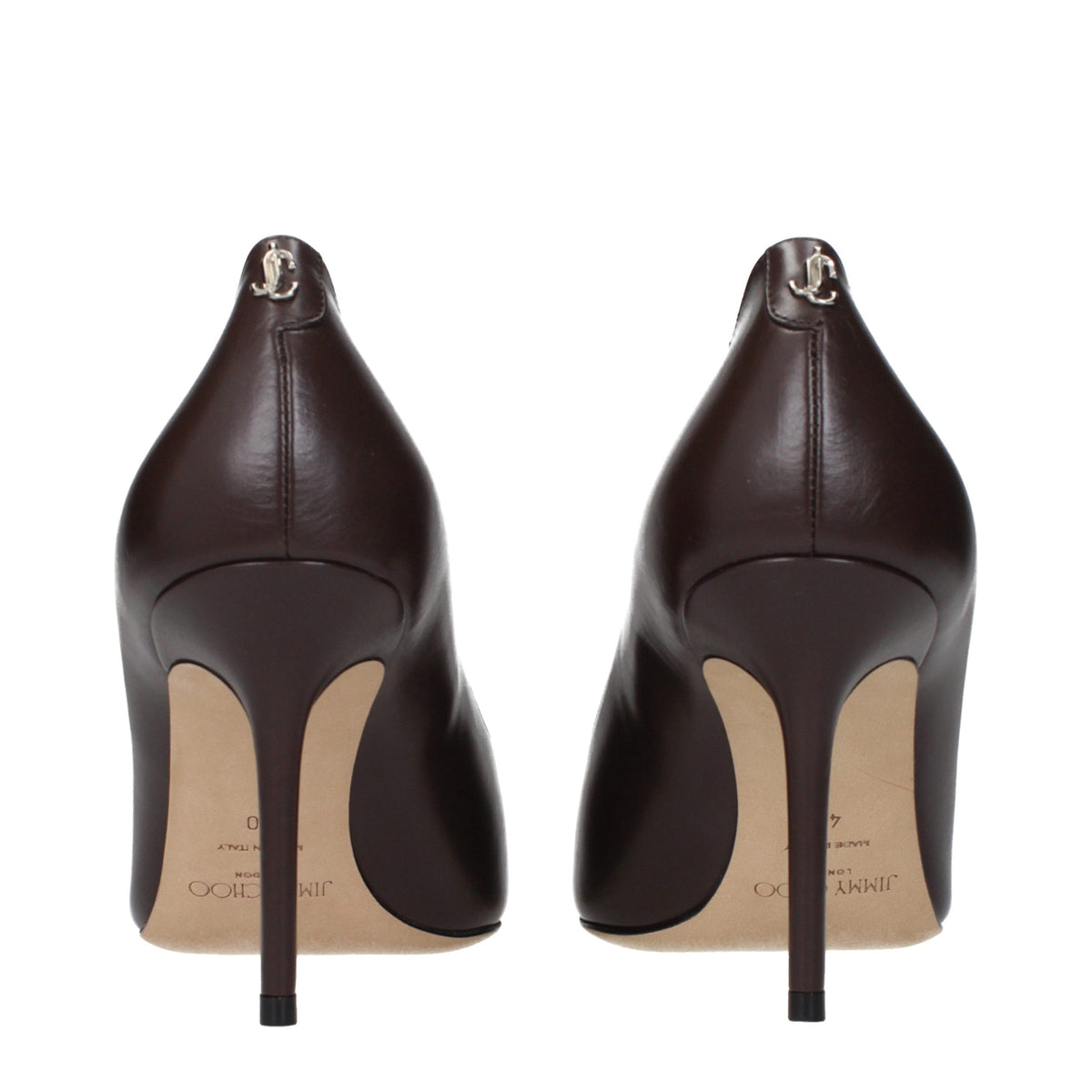 Jimmy Choo Brown Leather High Heel Pumps