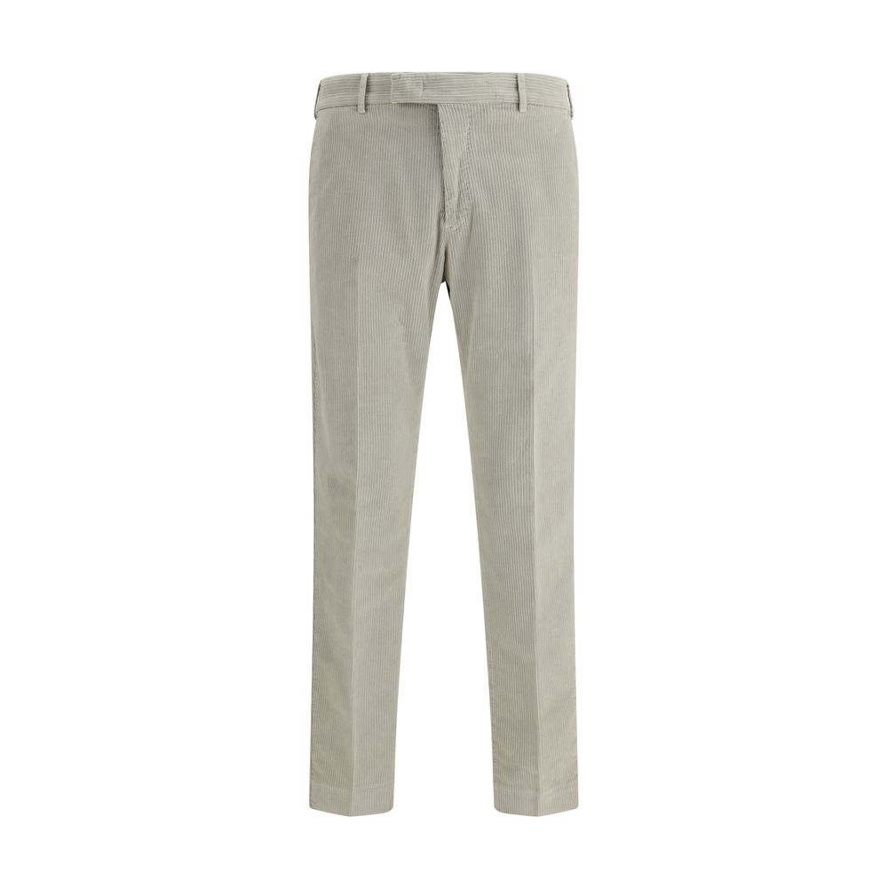 PT Torino Gray Cotton Casual Pants