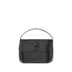 The Row Black Calf Leather Bos Taurus Shoulder Bag