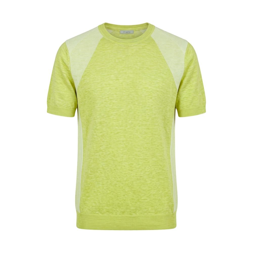 Malo Green Linen Men Sweater