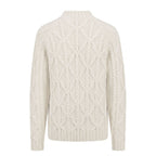 Malo White Cotton Men's Sweater