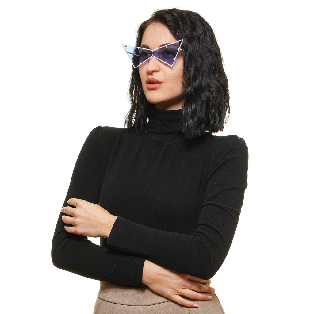 Kenzo White Plastic Sunglasses