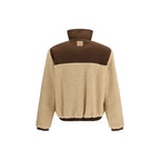 Ami Paris Beige Polyester Full-Length Jacket