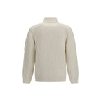 C.P. Company White Wool Oves Aries Cardigan