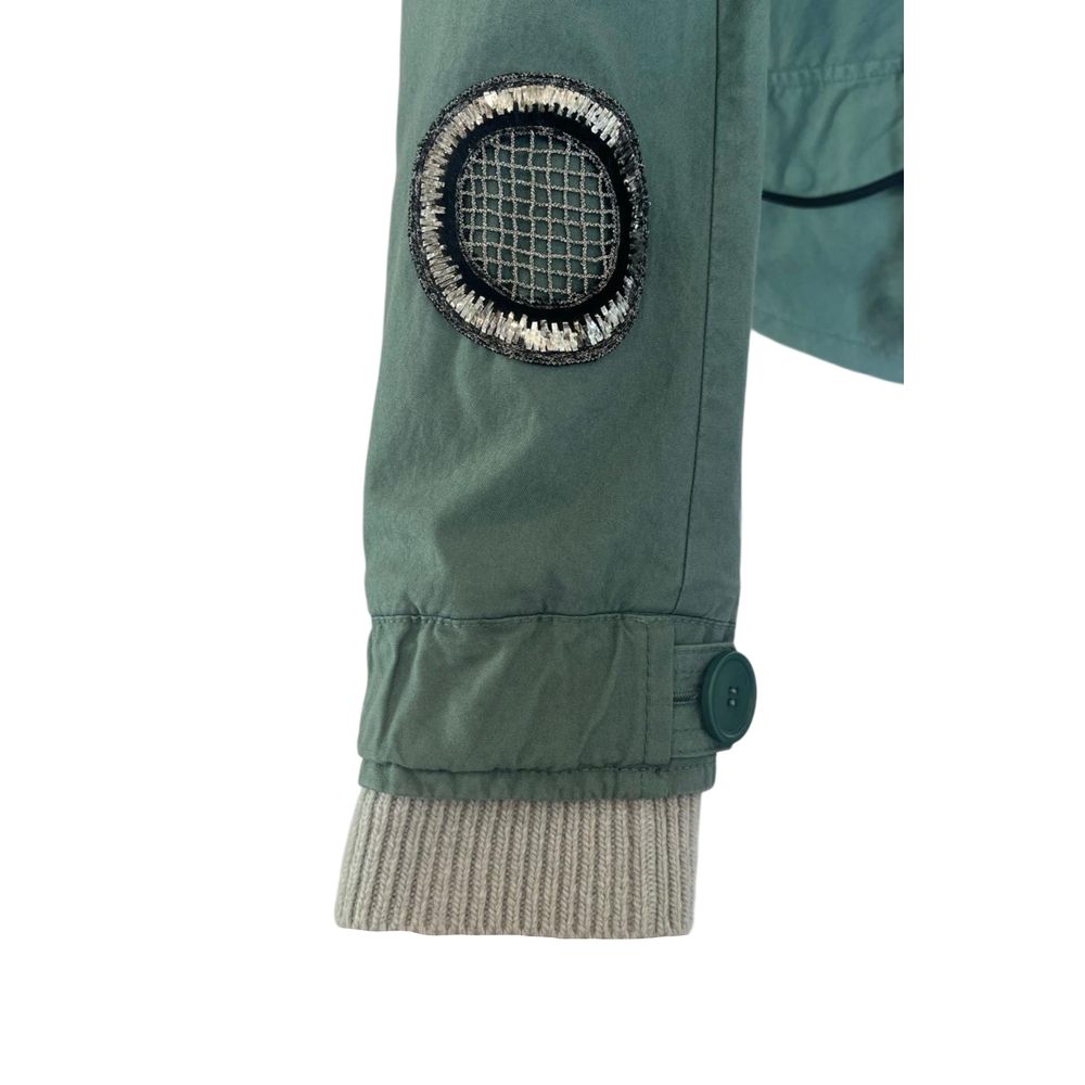 Mr&Mrs Italy Green Cotton Women's Jacket