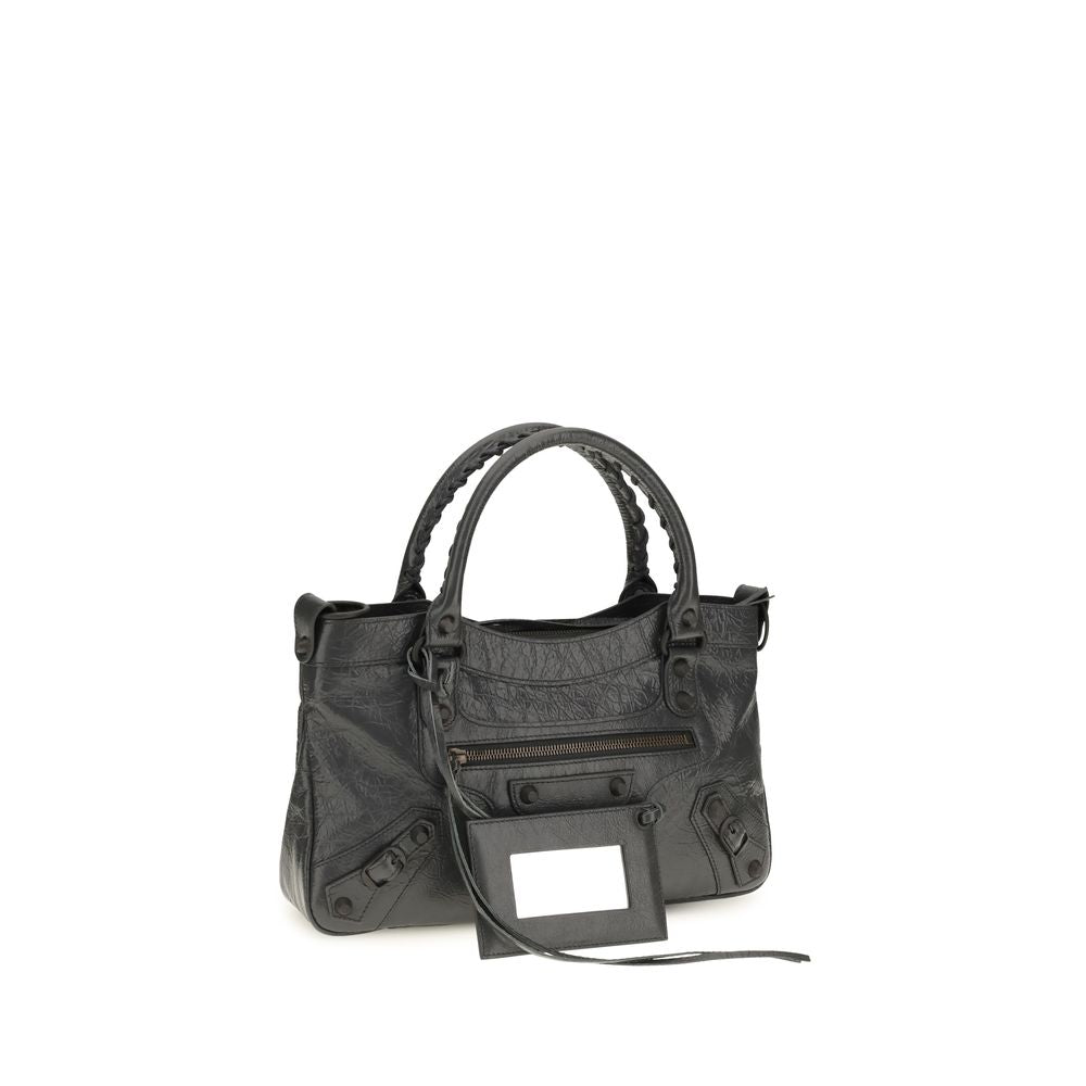 Balenciaga Gray Lamb Ovis Aries Shoulder Bag