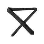 Dolce & Gabbana Black Solid 100% Silk Adjustable Men Tied Necktie Tie