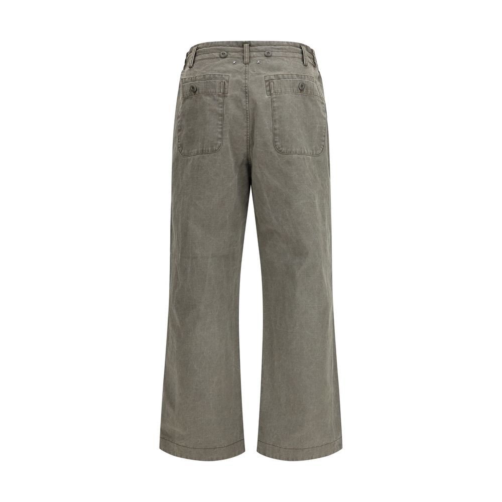 Golden Goose Bicolor Cotton Casual Pants