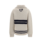 Prada Beige Wool Oves Aries Cardigan