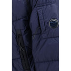 C.P. Company Blue Polyamide Full-Length Jacket