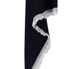 Ganni Black Wool Oves Aries Scarf