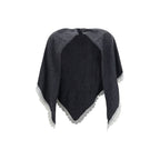 Ganni Gray Wool Oves Aries Scarf
