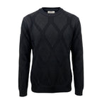 Roberto Pepe Luxury Black Wool Men Sweater