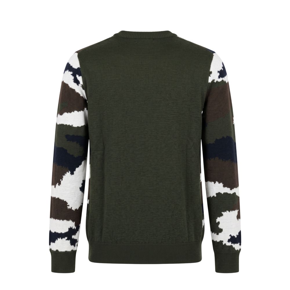 Roberto Pepe Luxury Green Wool Men Sweater