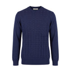 Roberto Pepe Luxury Blue Wool Men Sweater