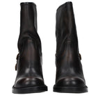Chloé Black Leather Ankle Boots