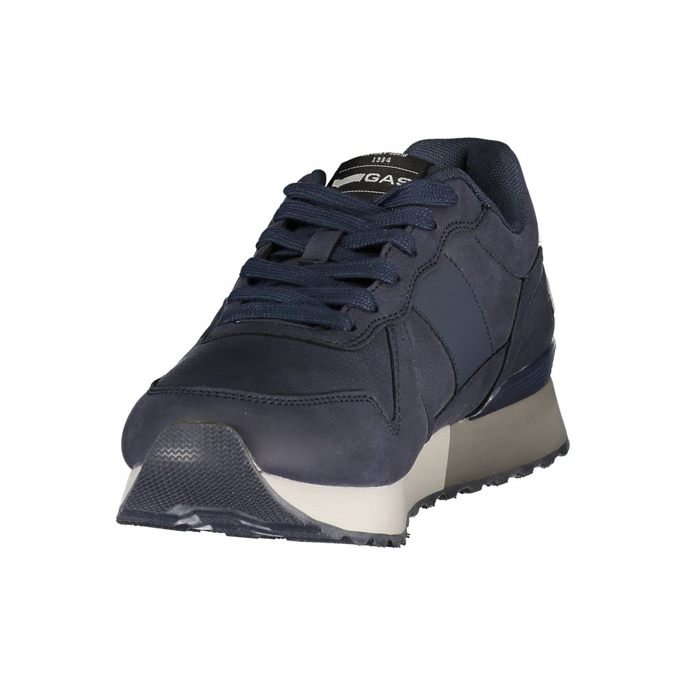 Gas Blue Polyurethane Men's Sneaker