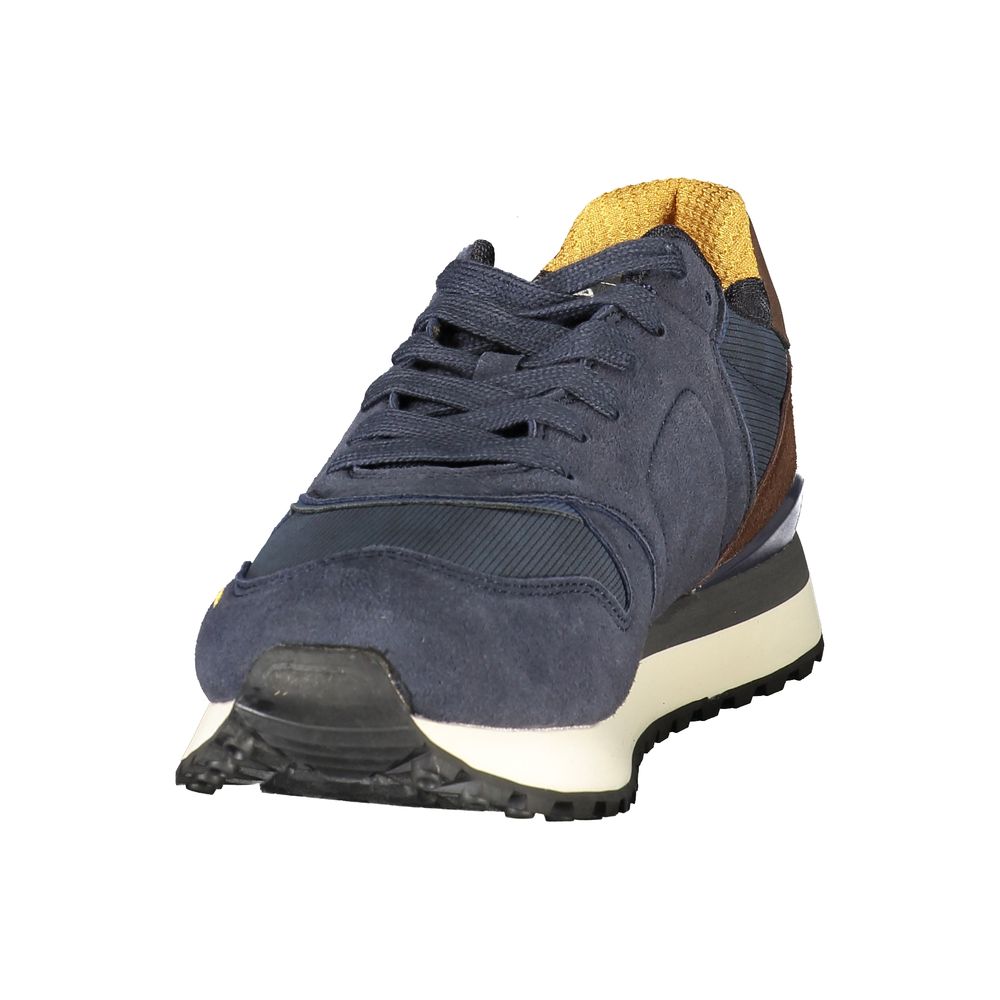 Gas Blue Polyurethane Men's Sneaker