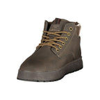 Gas Brown Polyurethane Men's Sneaker