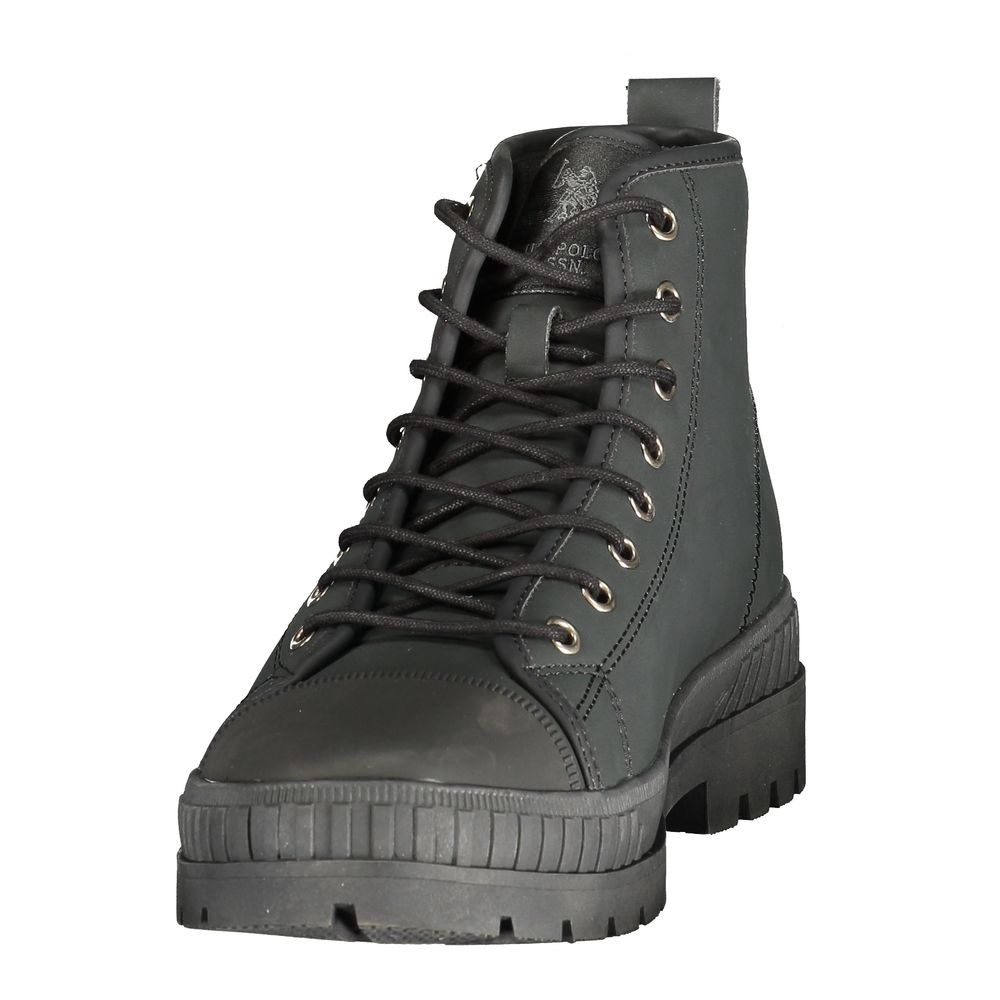U.S. POLO ASSN. Black Polyurethane Men's Boot