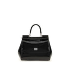 Dolce & Gabbana Black Calf Leather Bos Taurus Handbag