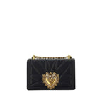 Dolce & Gabbana Black Lamb Ovis Aries Shoulder Bag