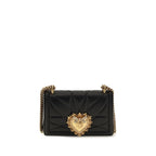 Dolce & Gabbana Black Lamb Ovis Aries Shoulder Bag