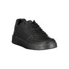 Gas Black Polyurethane Men Sneaker