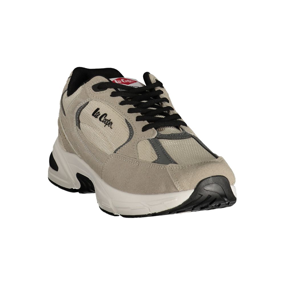 LEE COOPER Beige Polyester Athletic Sneakers