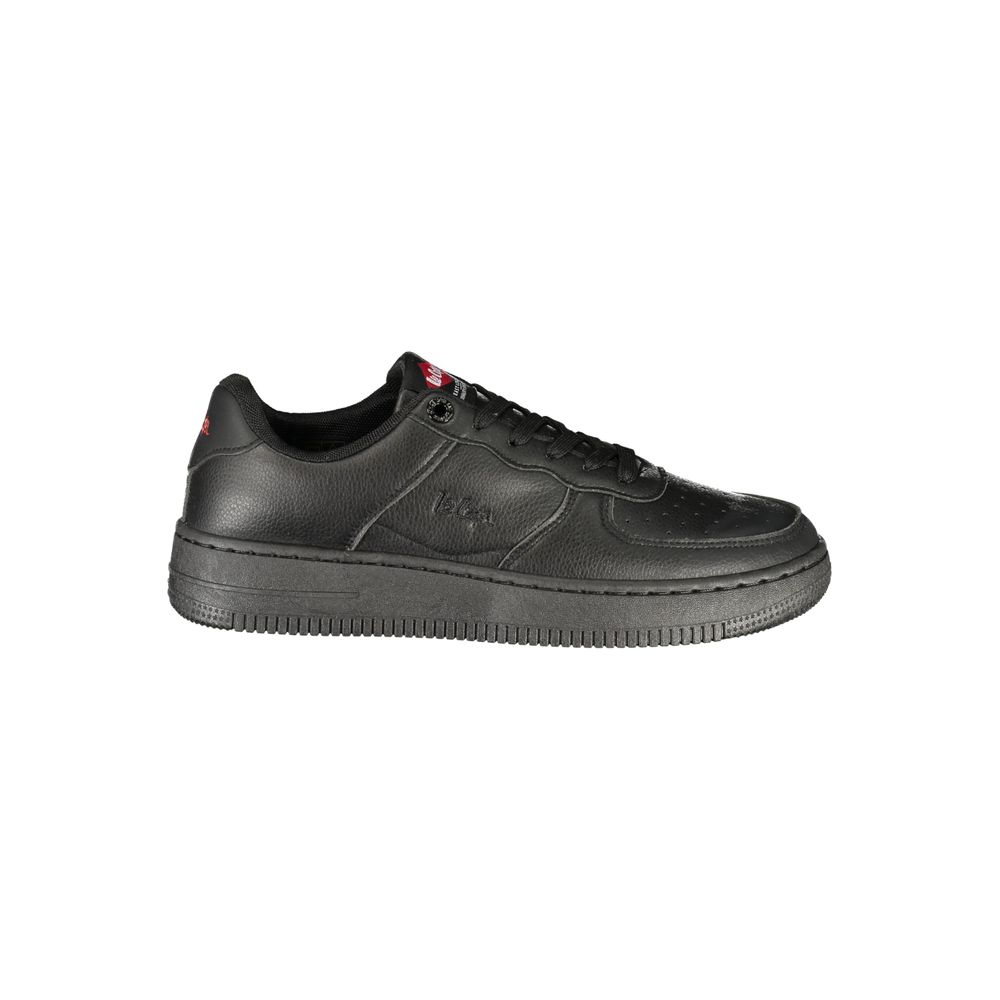 LEE COOPER Black Polyester Athletic Sneakers