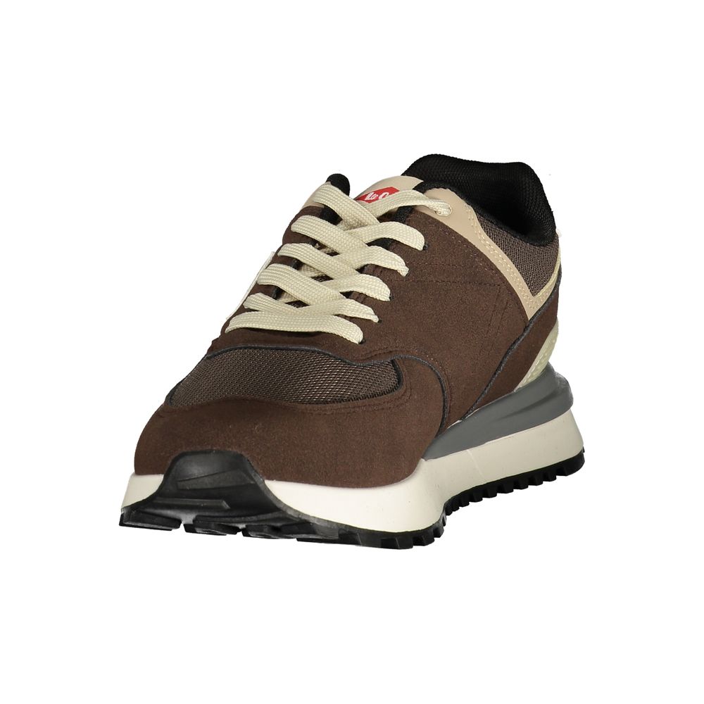 LEE COOPER Brown Polyester Athletic Sneakers